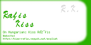 rafis kiss business card
